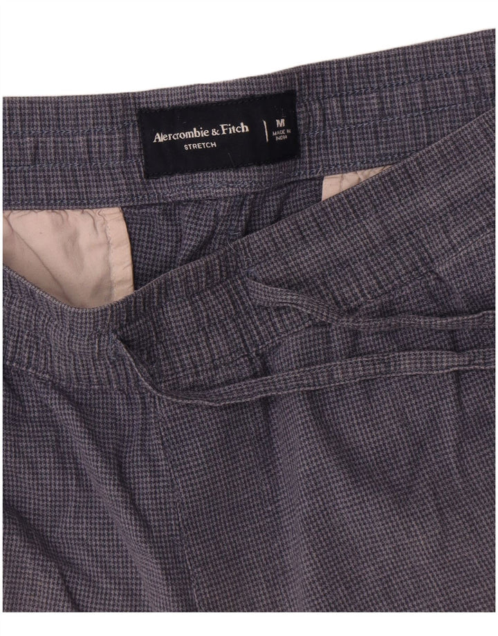 Женские шорты чинос Abercrombie & Fitch Medium W32 Темно-синие с узором «гусиные лапки»