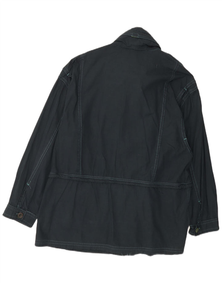 Мужская куртка JAMES DILLON с капюшоном UK 40, большая темно-синяя, хлопок