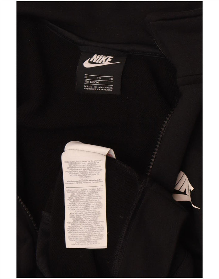 Спортивный костюм Nike для мальчиков, верхняя куртка 13–14 лет, XL, черный полиэстер