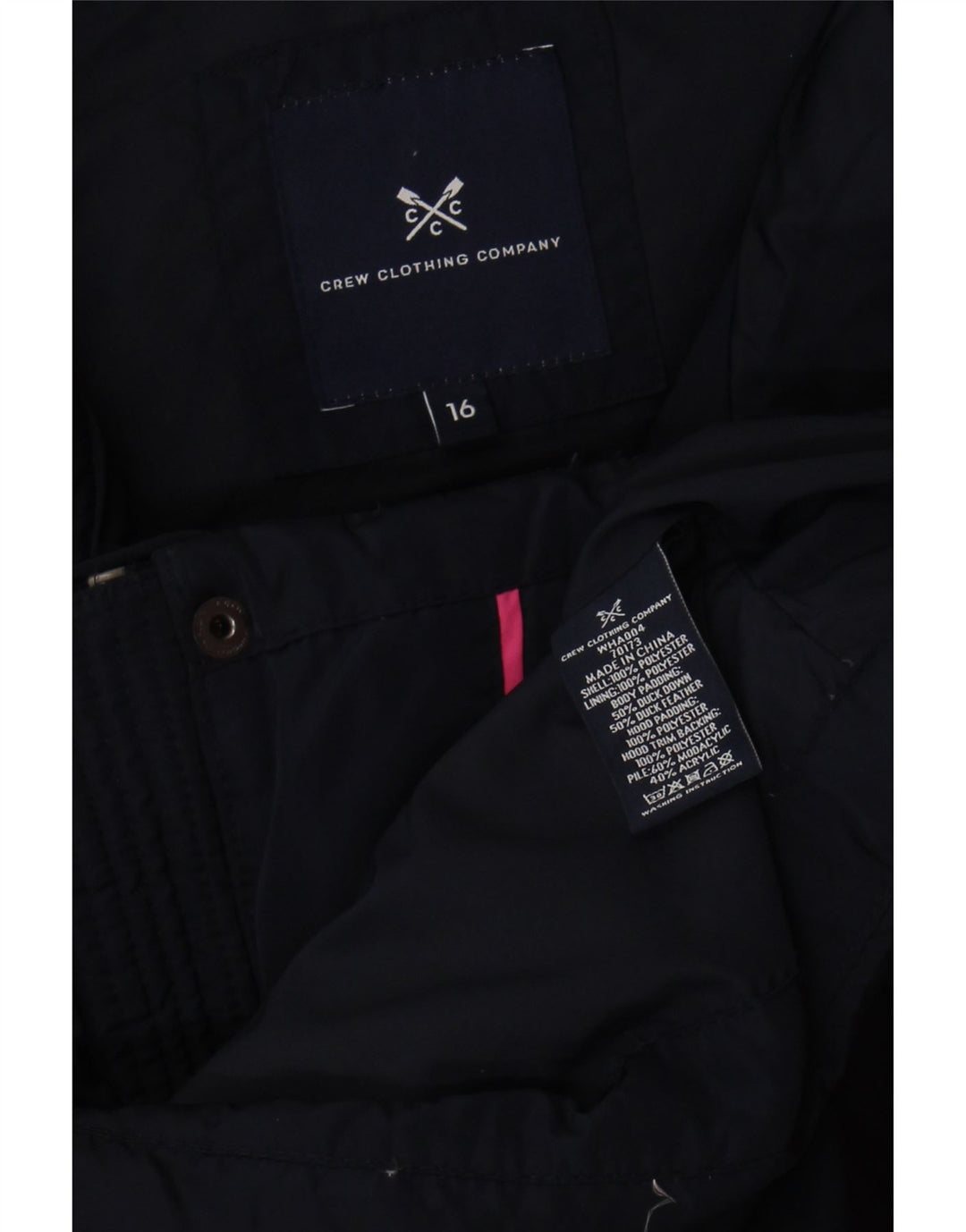 Crew Clothing Женский жилет стандартного размера UK 16, большой темно-синий полиэстер