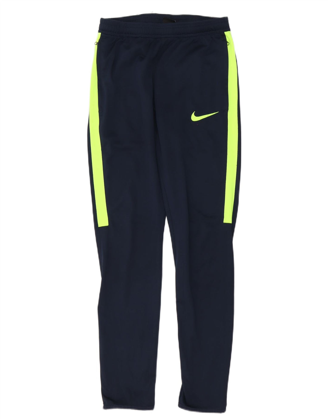 Мужские спортивные брюки Nike Dri Fit, маленькие темно-синие, полиэстер с цветными блоками