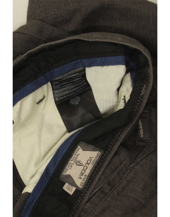 Мужские шорты чинос Volcom W36, большие серые, хлопок
