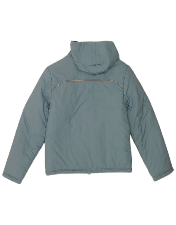 Женская двусторонняя утепленная куртка с капюшоном Nike UK 6/8 XS, синий нейлон