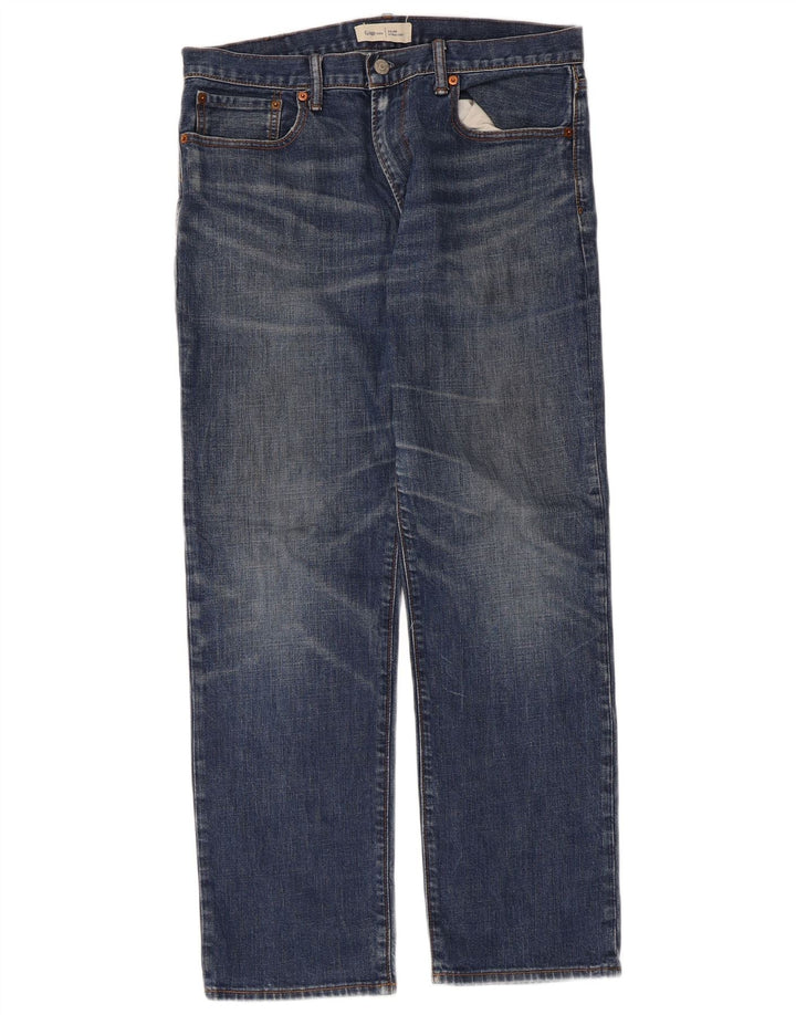 Джинсы женские прямые Gap W32 L30 синие, хлопок