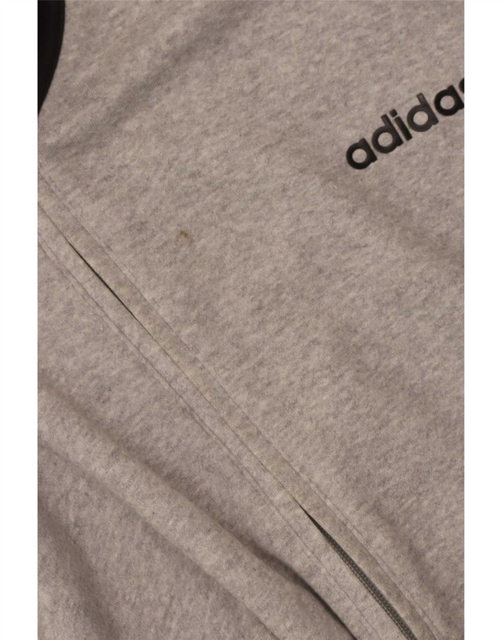 Мужской спортивный костюм Adidas Top Jacket 2XL Серый хлопок с цветными блоками
