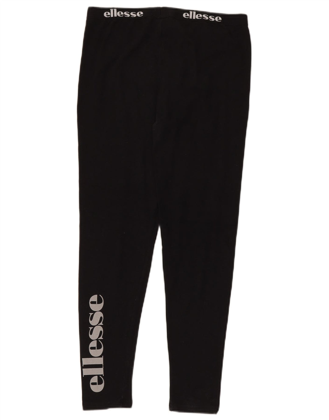 Женские леггинсы с рисунком ELLESSE UK 12, средний черный, хлопок