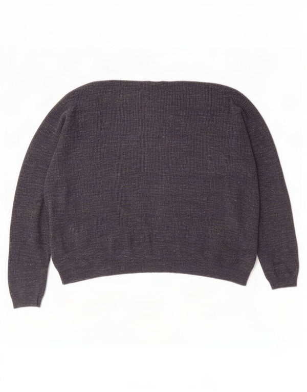 Женский свободный кардиган Marks & Spencer UK 18 XL, синий в крапинку
