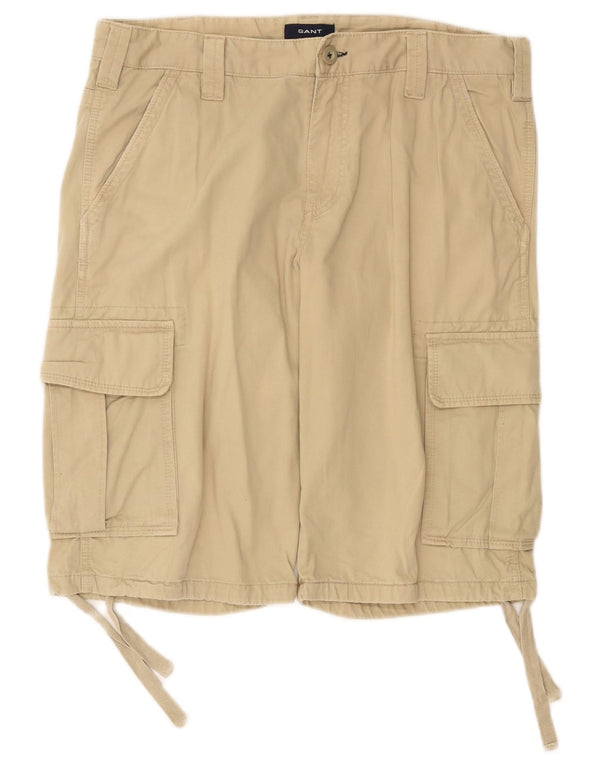 Мужские шорты-карго Gant W34, большие, бежевые, хлопок