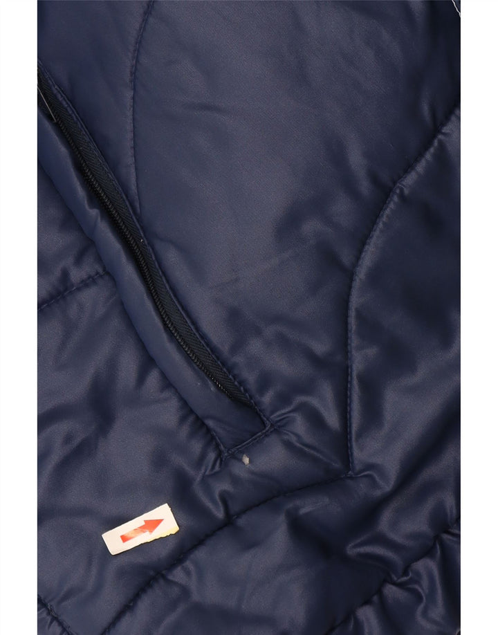 Винтажная мужская стеганая куртка IT 54 2XL Темно-синий Полиамид