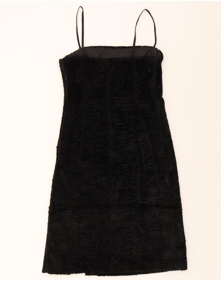 MARELLA Womens Slip Dress UK 10 Small Black Viscose Vintage Marella and Second-Hand Marella from Messina Hembry 