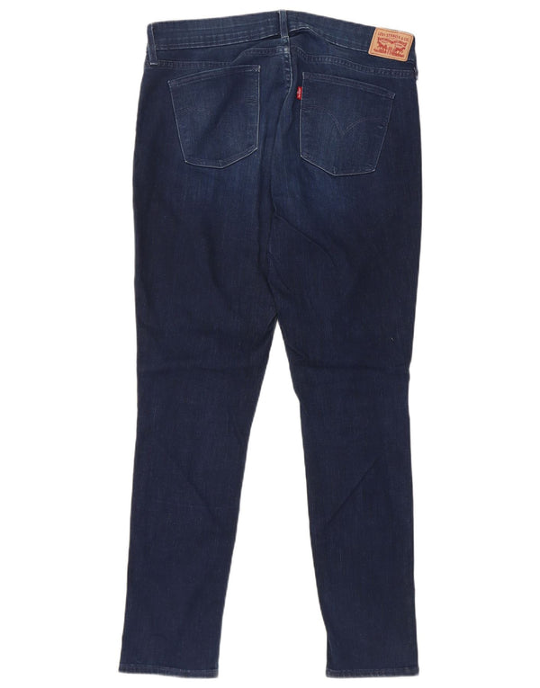 Levi's Womens 711 Skinny Jeans W32 L30 Navy Blue Cotton