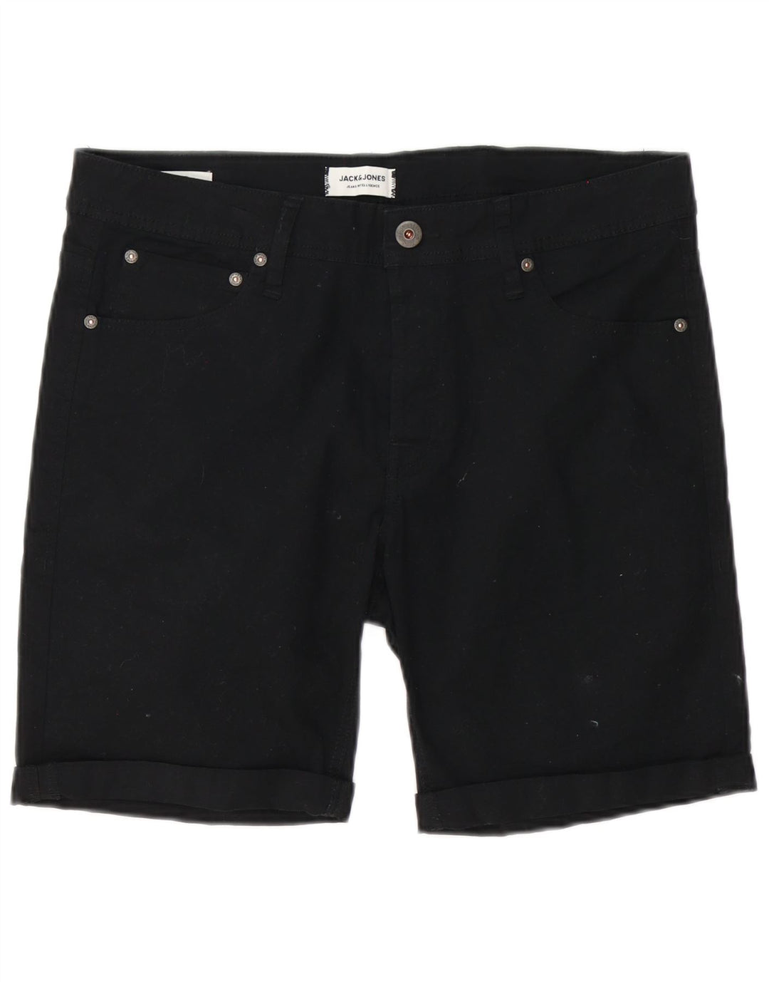Мужские повседневные шорты Jack & Jones Medium W32, черный хлопок