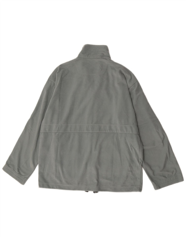 Мужская велюровая спортивная куртка Diadora UK 40, большой серый полиэстер