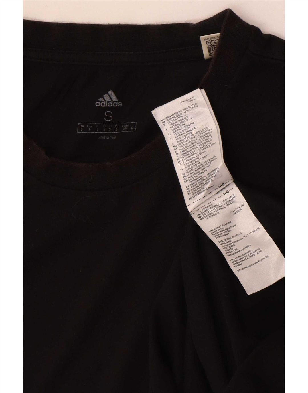 Adidas Мужская футболка Top Small Black Cotton