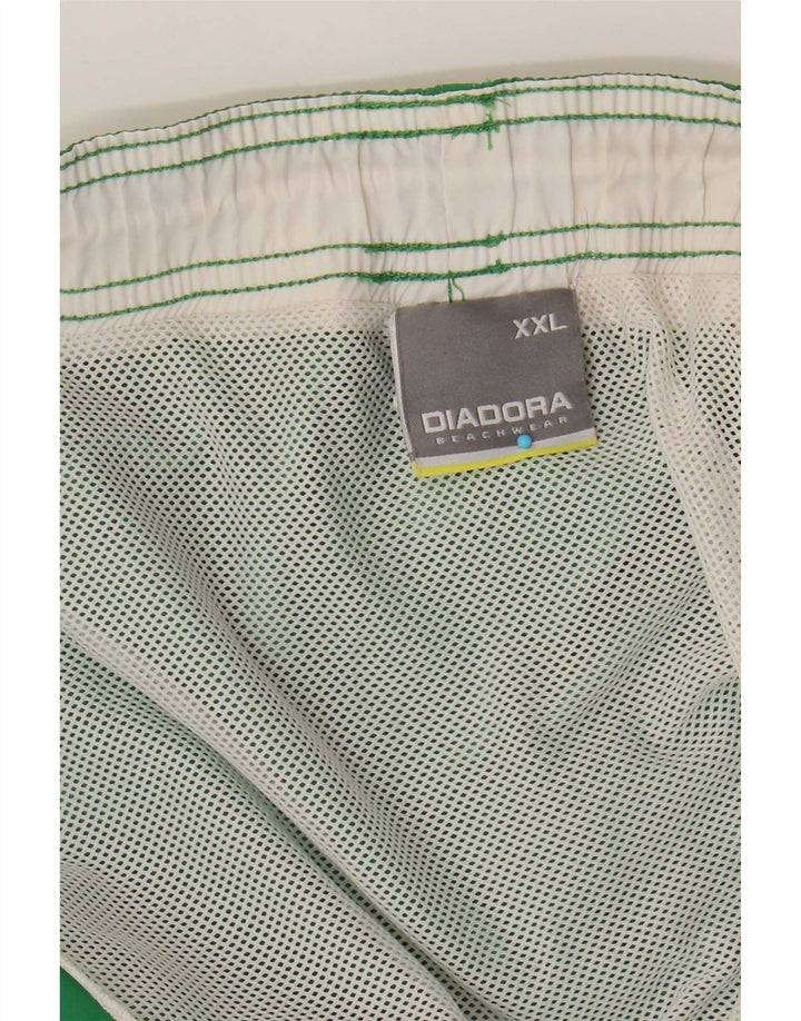 Мужские шорты для плавания Diadora 2XL, зеленый полиэстер