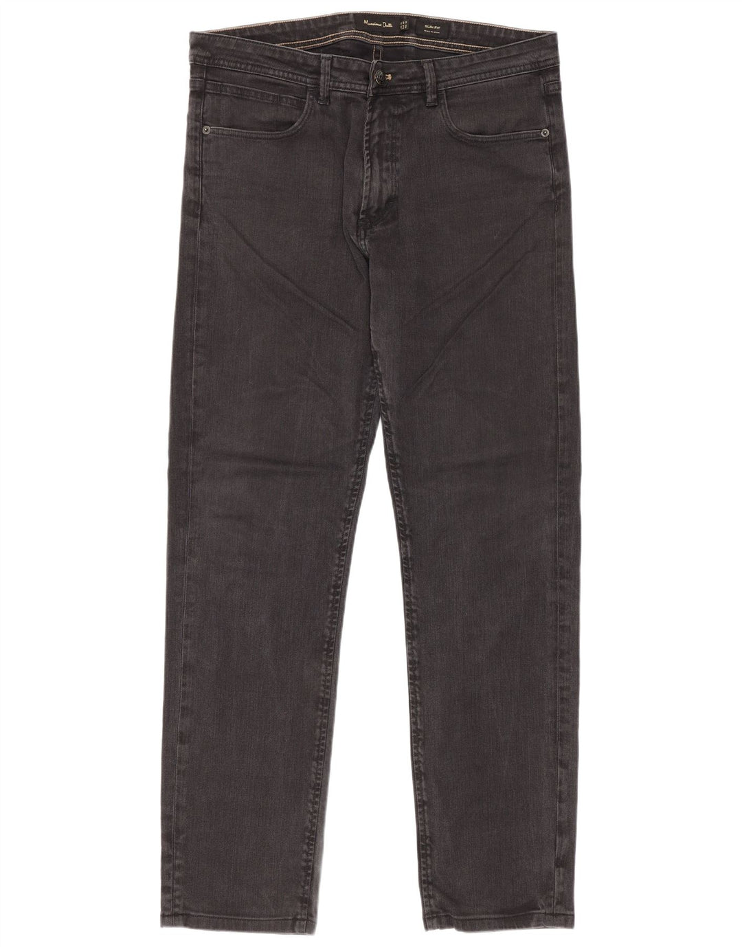 Мужские узкие джинсы Massimo Dutti EU 42, большие W32 L30, серый хлопок