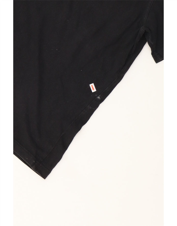 ADIDAS Mens Graphic T-Shirt Top Medium Black Vintage Adidas and Second-Hand Adidas from Messina Hembry 