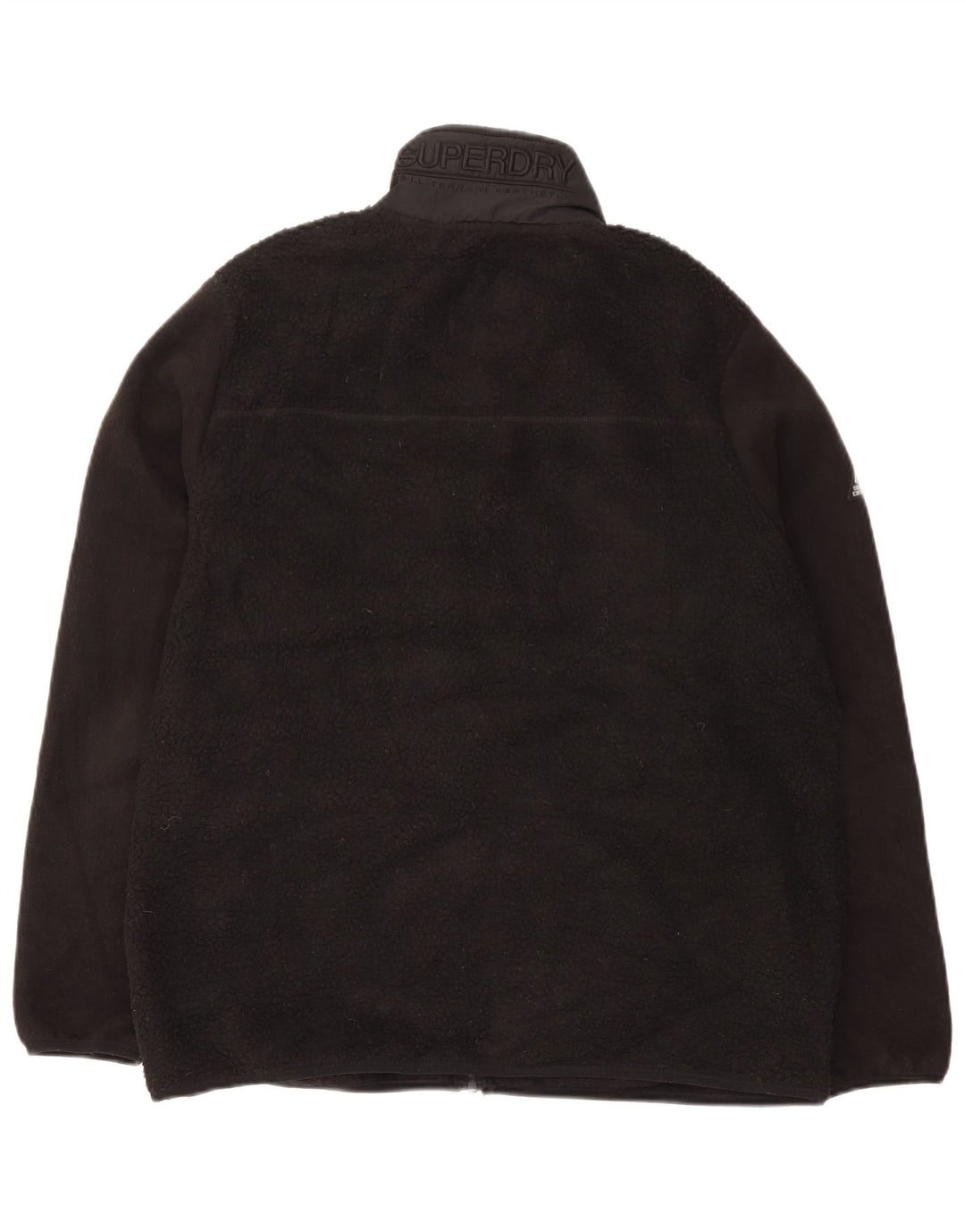 Мужская флисовая куртка Superdry UK 44 2XL, черный полиэстер