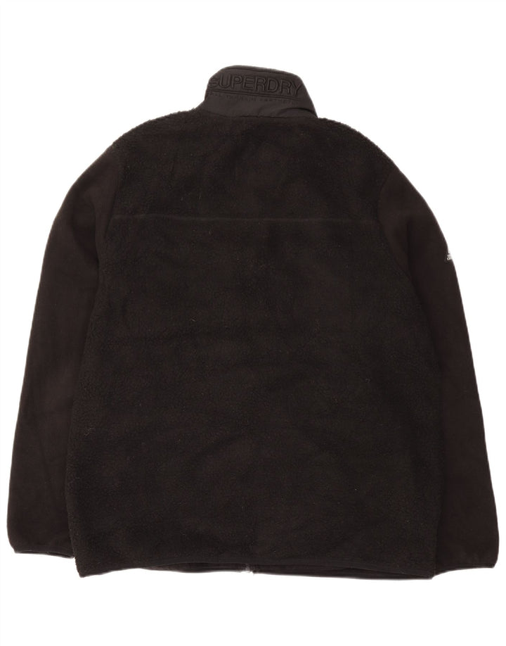 Мужская флисовая куртка Superdry UK 44 2XL, черный полиэстер