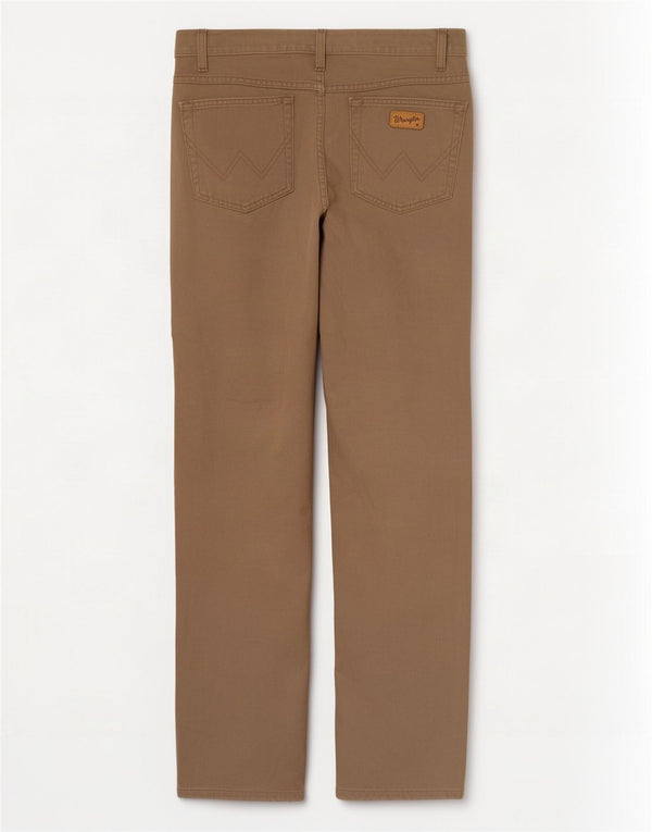 Мужские прямые повседневные брюки Wrangler Texas W31 L32, бежевый хлопок