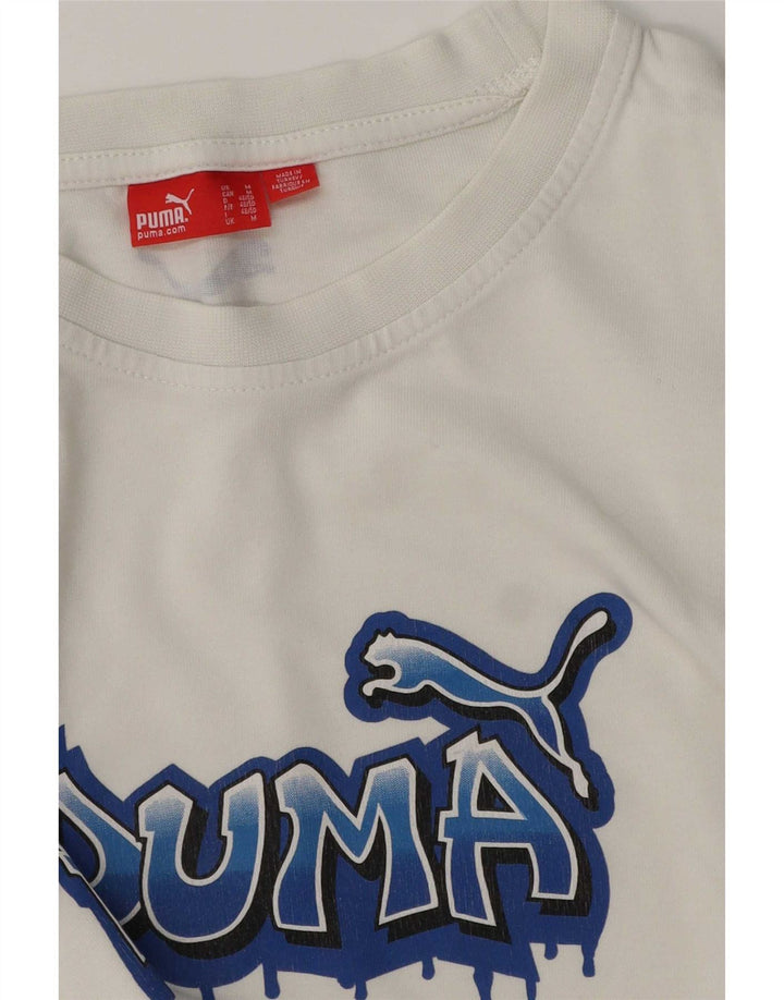 Мужская футболка с рисунком Puma, средний белый