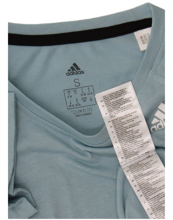 Мужская футболка Adidas Climalite Top UK 8/10, маленький синий полиэстер