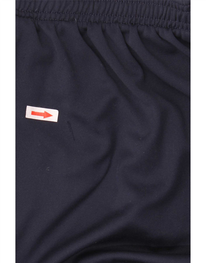 Мужские спортивные брюки Nike Dri Fit среднего размера, темно-синие, полиэстер с цветными блоками