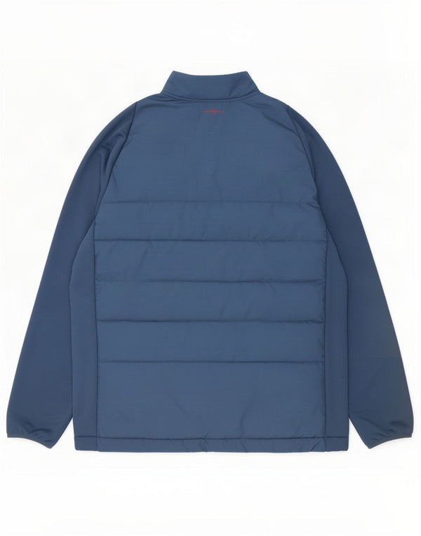 Мужская утепленная куртка Umbro по регби, Англия, Великобритания 44, 2XL, синяя, полиэстер