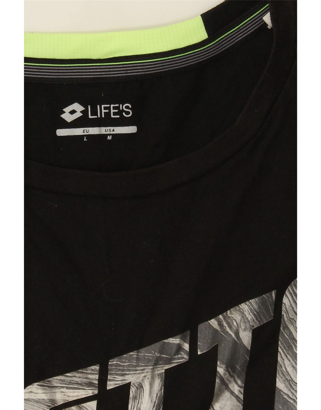 Lotto Mens Life's Graphic Vest Top Medium Черный