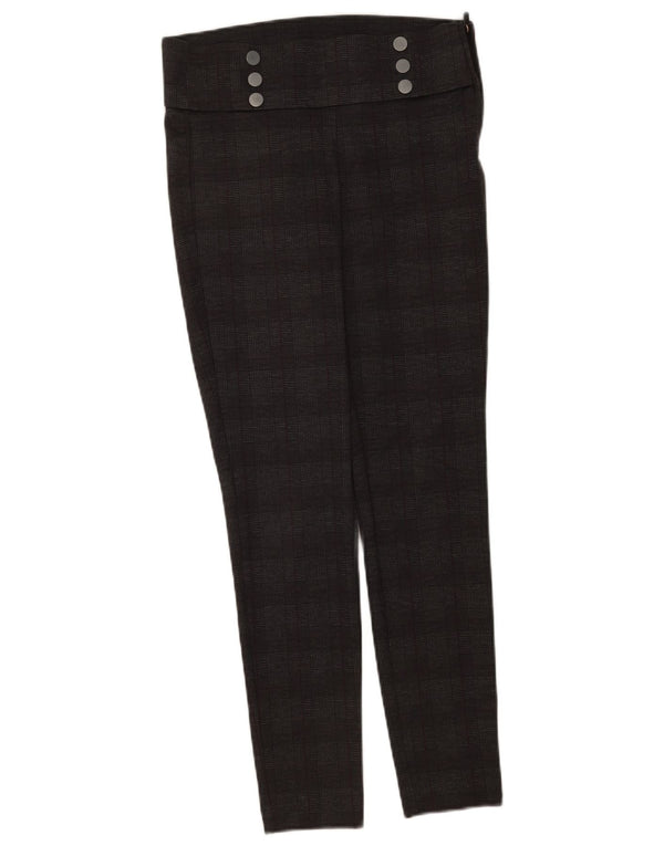 Женские повседневные леггинсы Zara Medium W28 L28, серые, полиэстер в клетку