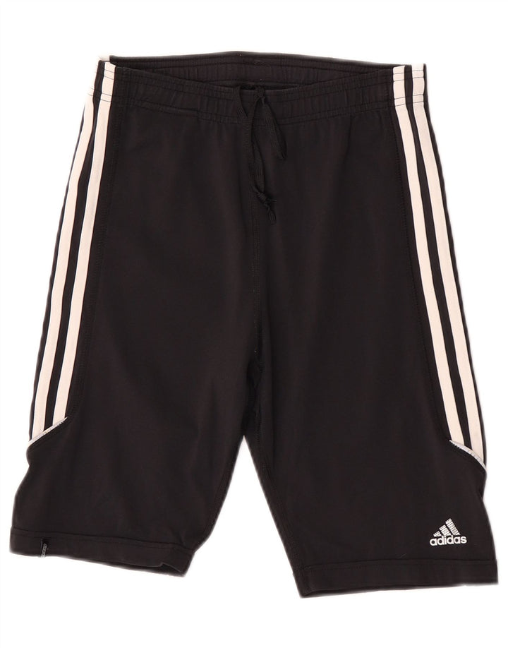 Женские спортивные шорты Adidas UK 12, средний черный нейлон