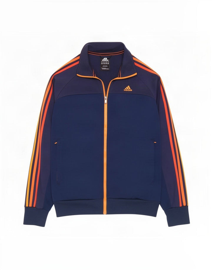 Мужской спортивный костюм Adidas, верхняя куртка, маленький темно-синий, полиэстер
