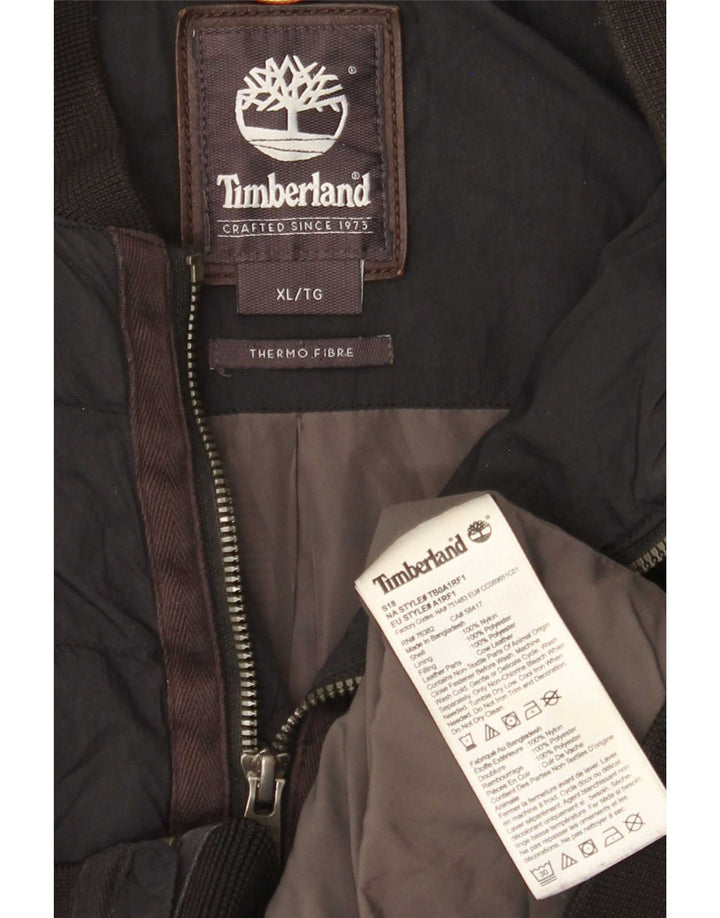 Мужская стеганая куртка Timberland UK 42 XL, черный нейлон