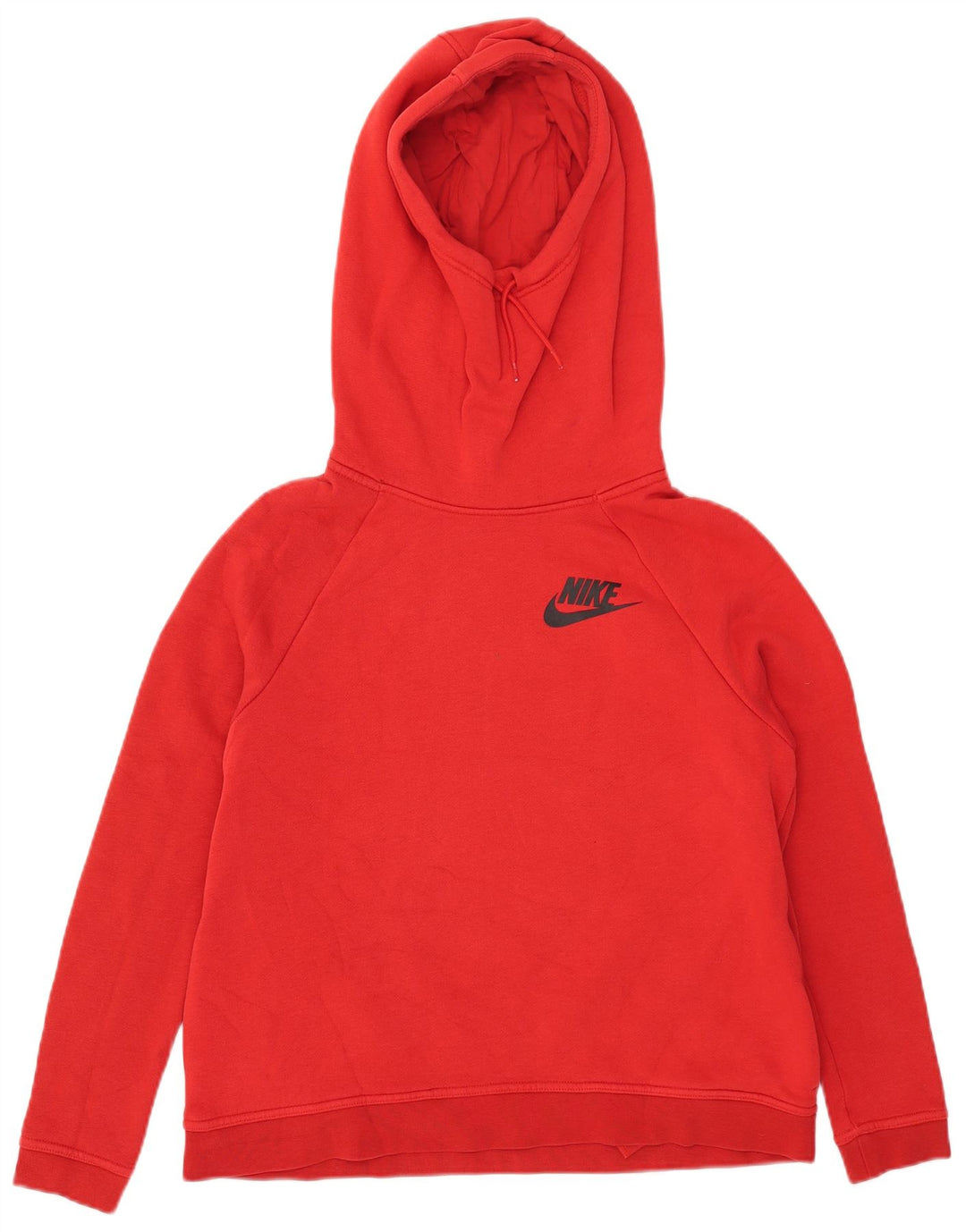 Женский джемпер с капюшоном Nike UK 14, хлопковый средний красный