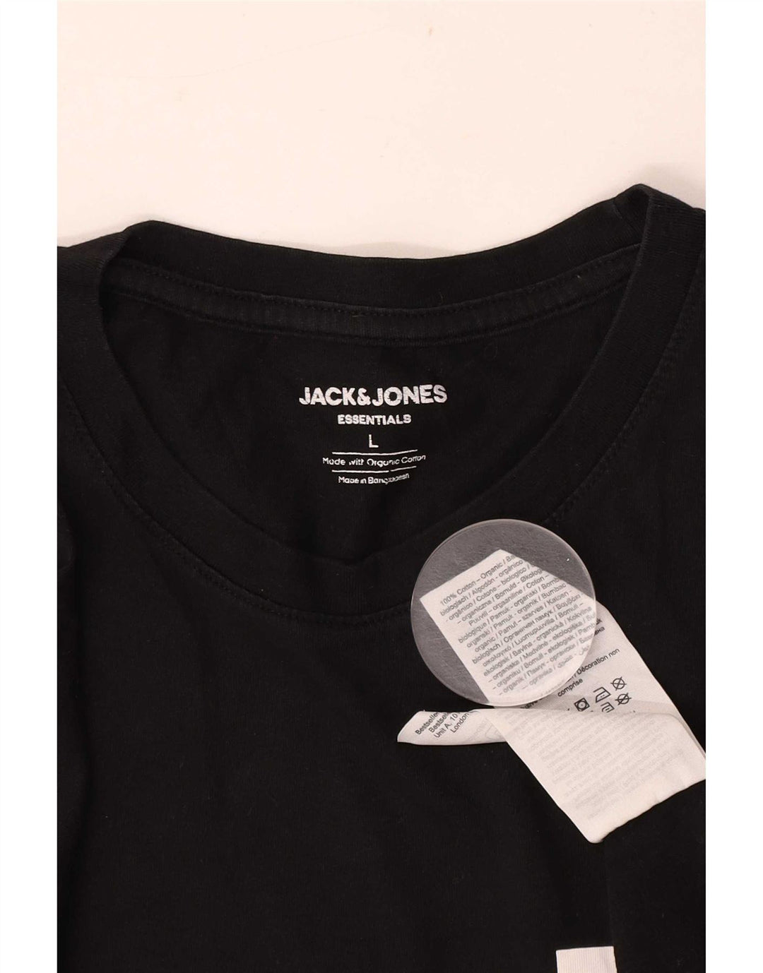 Мужская футболка Jack & Jones, большой черный хлопок