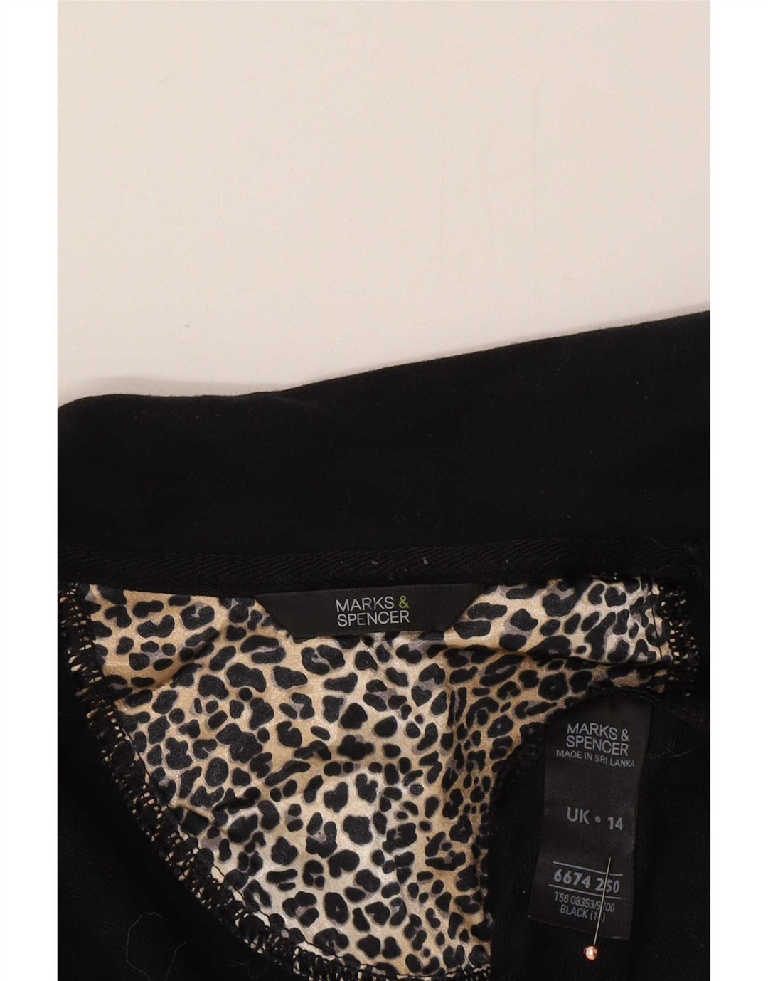Женский бомбер Marks & Spencer UK 14, средний черный, хлопок