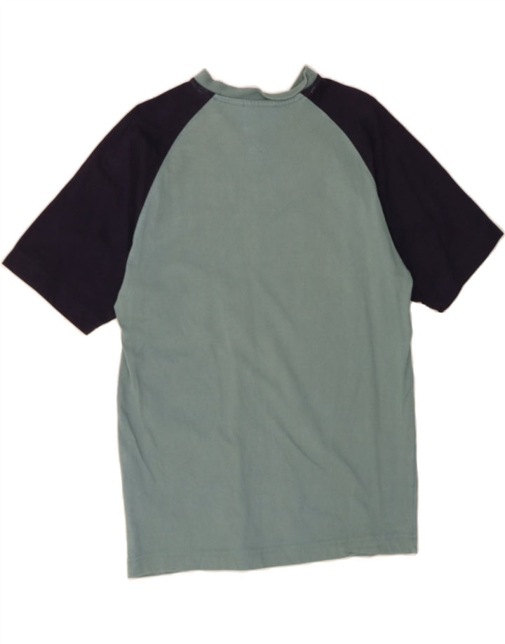 PUMA Mens Graphic T-Shirt Top Small Blue Colourblock Cotton Vintage Puma and Second-Hand Puma from Messina Hembry 