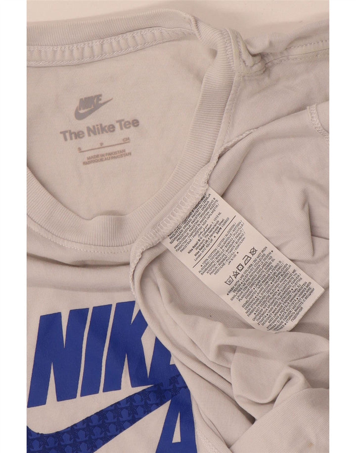 Мужская футболка с рисунком Nike, маленький белый хлопок