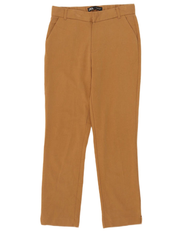 Женские узкие брюки-чиносы Zara XS W24 L26 Бежевые
