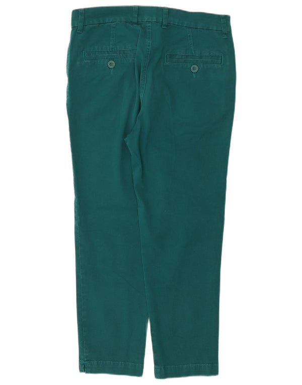 Женские прямые укороченные брюки Marks & Spencer UK 12 Medium W32 L25 Зеленые