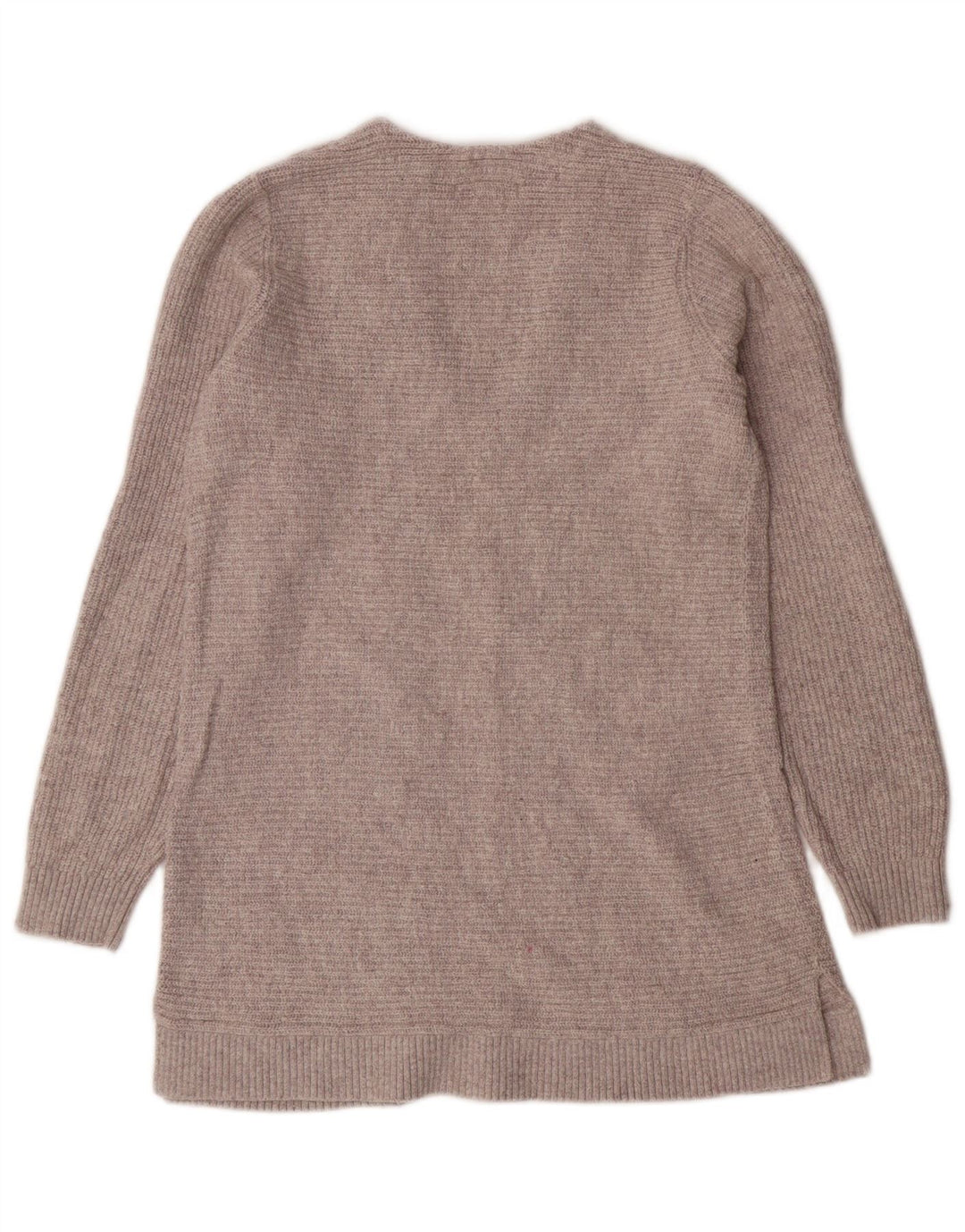 Женский длинный джемпер с V-образным вырезом FAT FACE, маленький серый хлопковый свитер, Великобритания 10