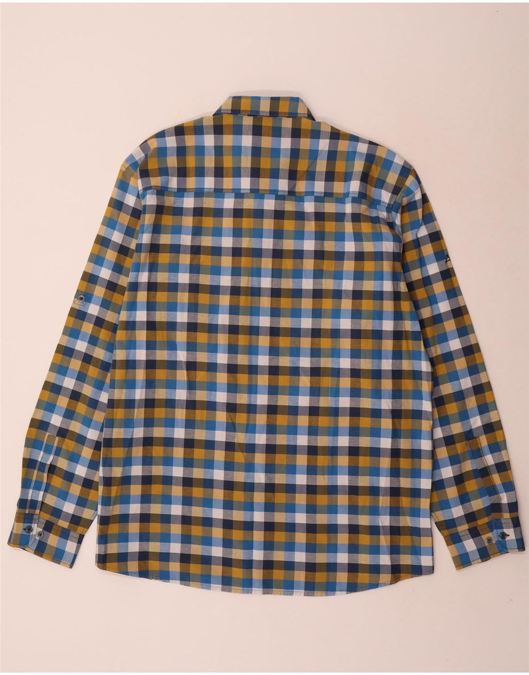 Мужская рубашка Schoffel в крупную разноцветную клетку из хлопка