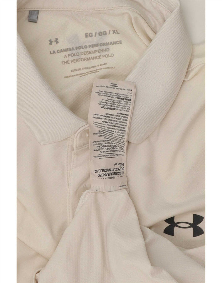 Мужская рубашка-поло Under Armour XL, белый полиэстер