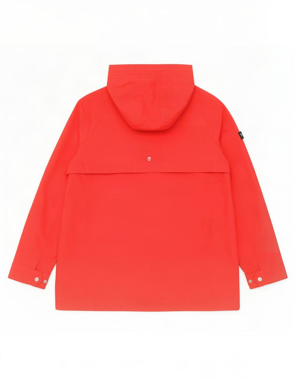 Женский плащ с капюшоном Joules UK 12, средний красный хлопок, красный