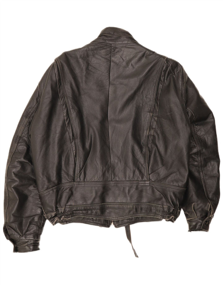 Винтажная мужская кожаная куртка UK 42 XL красная