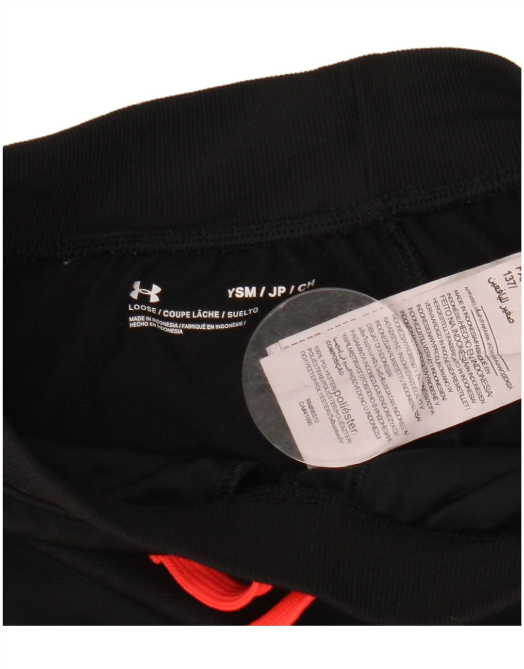 Спортивный костюм для девочек, брюки для бега, 7–8 лет, маленький черный цвет Under Armour