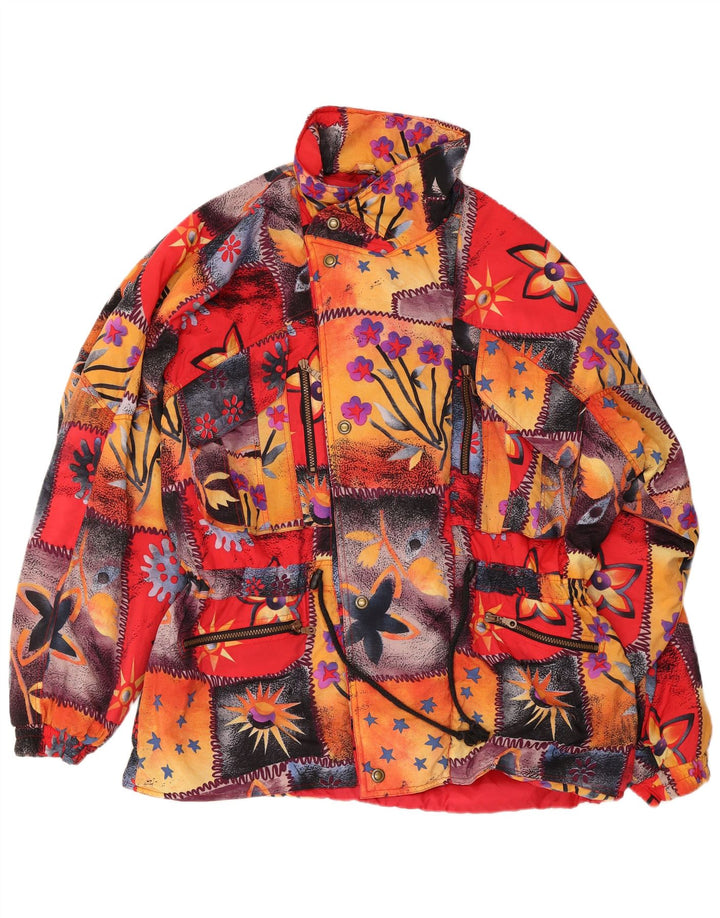 Винтажная мужская ветровка EU 48/50, средний разноцветный полиамид