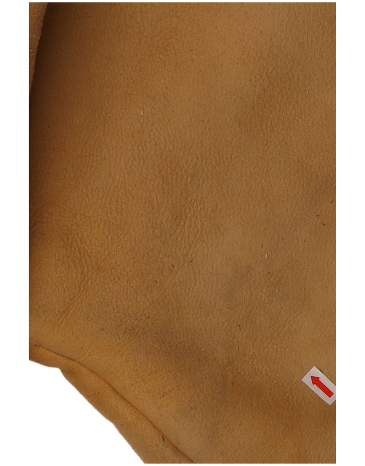 Винтажная женская дубленка IT 46, большая бежевая дубленка