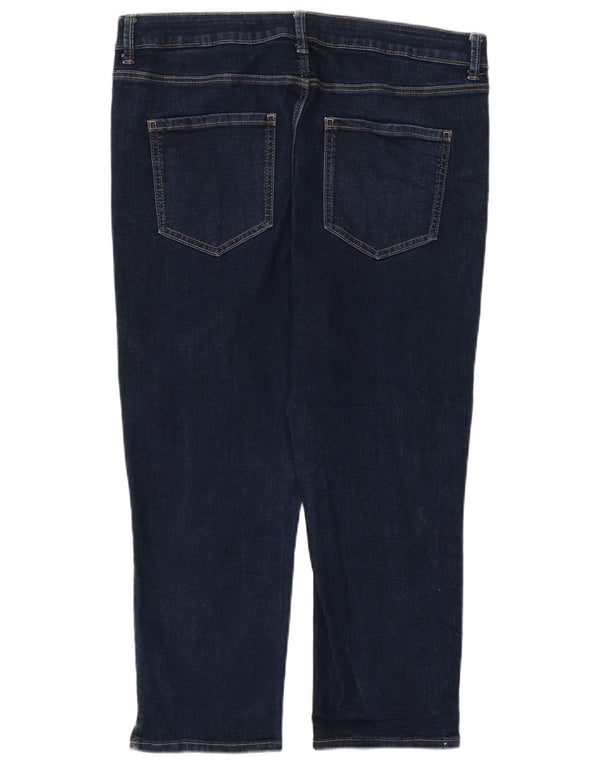 Женские джинсы-капри скинни Marks & Spencer UK 16, большие W34 L21, темно-синие
