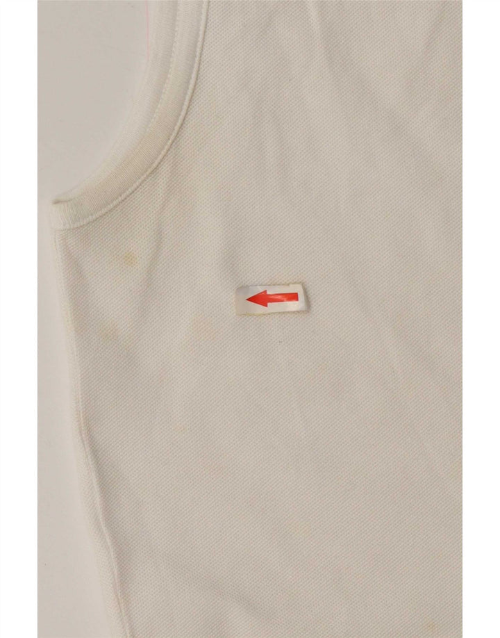 Lacoste Женский жилет, размер 40, средний белый хлопок